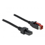 DeLOCK 85952 electriciteitssnoer Zwart 3 m 2 x 4 pin mini DIN PoweredUSB