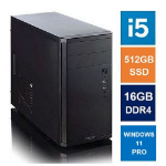 SPIRE PC Spire MATX Tower PC, Fractal Core 1100 Case, i5-12400, 16GB 3200MHz, 512GB SSD, Bequiet 550W, No Optical, KB & Mouse, Windows 11 Pro