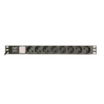 Gembird EG-PDU-014-C14 power distribution unit (PDU) 8 AC outlet(s) 1U Black