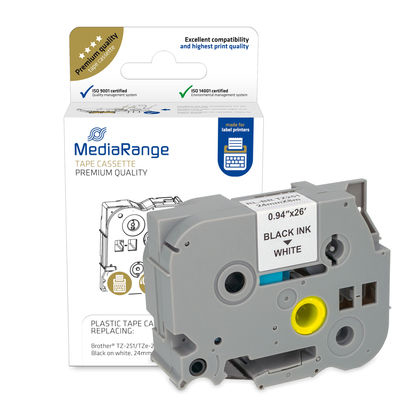 Image of MediaRange Plastic tape cassette, for label printers using...