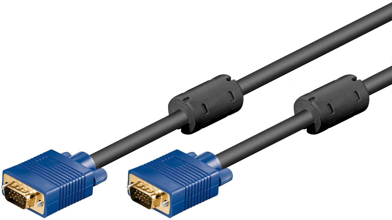 Goobay 93378 VGA-kabel 10 m VGA (D-Sub) Svart