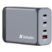 Verbatim GNC-240 GaN Charger 240W with 1 x USB-C 140W /1 x USB-C 100W / 1 x USB-C 65W / 1 x USB-A QC 3.0 (EU/UK/US)