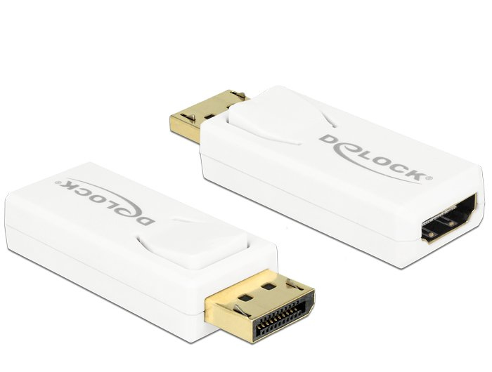 Image of DeLOCK 65572 cable gender changer Displayport 1.2 HDMI White