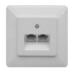 ZE Kommunikationstechnik 1-628.03.8.00 socket-outlet White