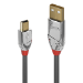 Lindy 36634 USB cable 5 m 2.0 USB A Mini-USB B Grey
