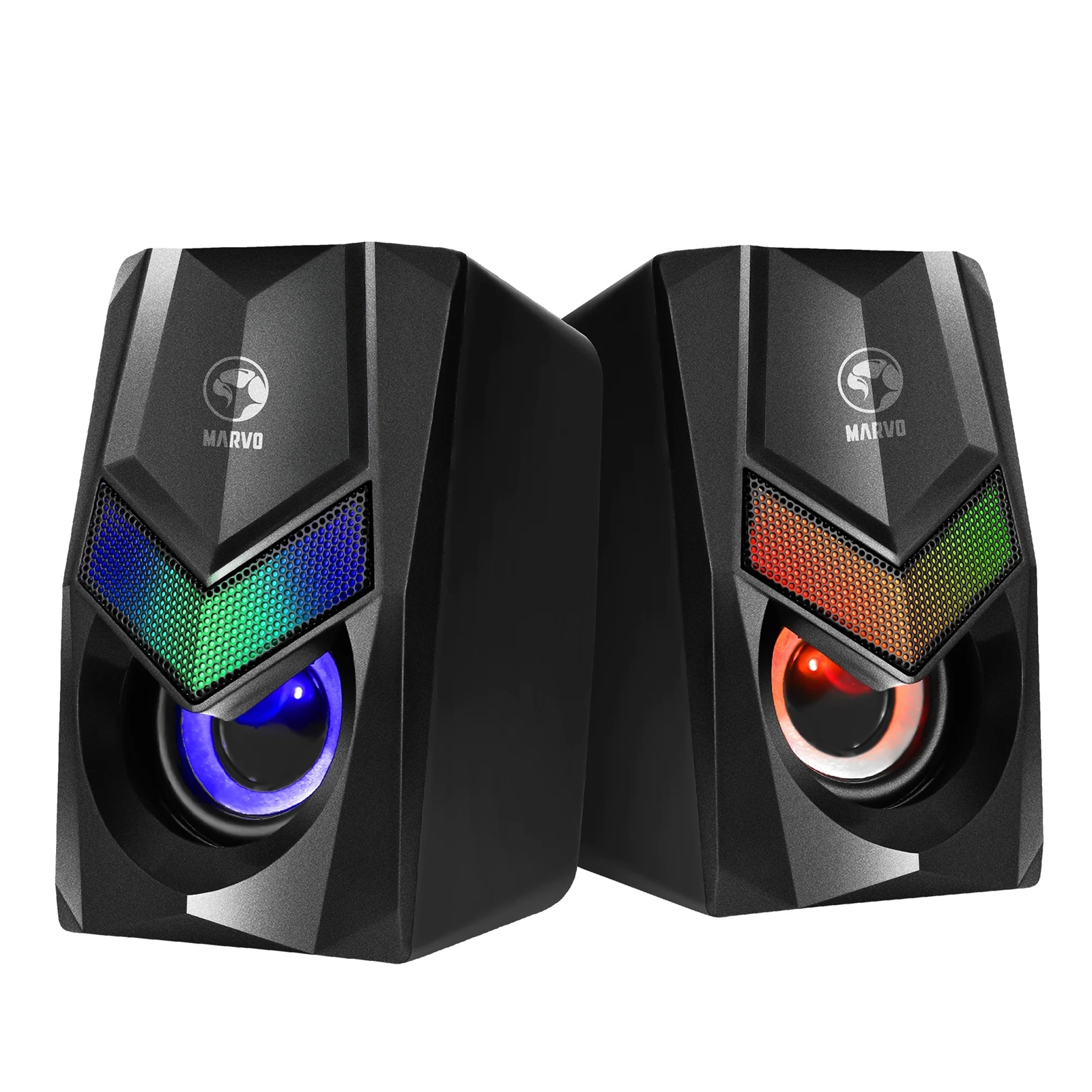 Marvo Black Scorpion Sg-118 Gaming Speakers. Stereo Sound. Usb Powered. 7 Co