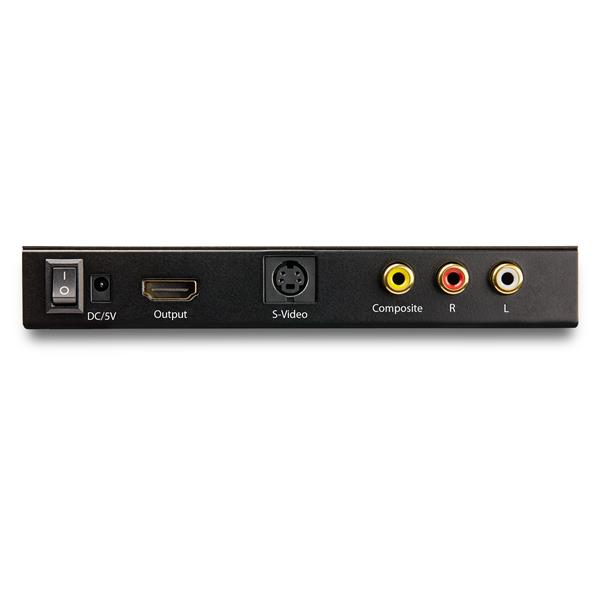 StarTech.com S-Video or Composite to HDMI Converter with Audio - 720p - NTSC and PAL