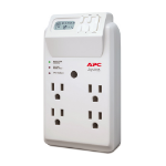 APC P4GC surge protector White 4 AC outlet(s) 120 V