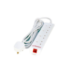 Microconnect MC-UKSURGESTRIP4-5M power extension 4 AC outlet(s) Indoor White