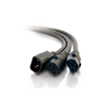 C2G 6ft 1 -> 2 16 AWG Power Splitter (IEC320C14 -> 2 IEC320C13) Black 1.8 m C13 coupler