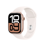 Apple Watch Series 10 GPS 42mm Rose Gold Aluminium Case with Light Blush Sport Band - M/L