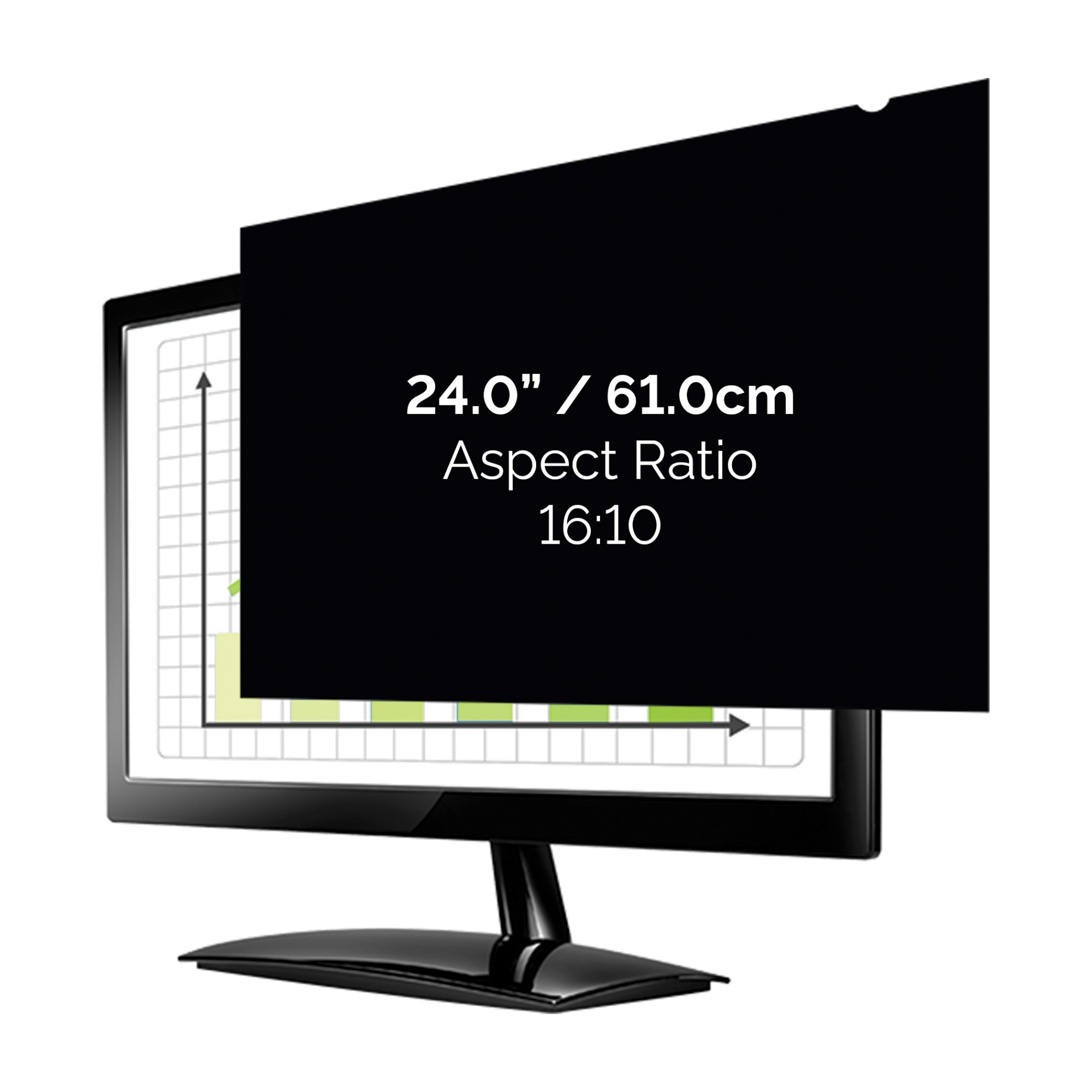 Fellowes Blackout Privacy Filter Widescreen 24 Inch 4801601