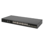 Digitus 24 Port 10/100/1000 + 4SFP+ UPLINK Switch, 19", L2+ Features