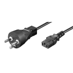 Microconnect PE1204100R power cable Black 10 m Power plug type K C13 coupler