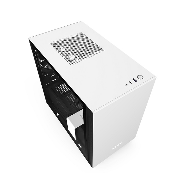Nzxt 235662 Cs Ca-h210b-w1 H210 Sgcc Steel And Tg Usb 3.5 2.5 Mini-itx Matte Bk