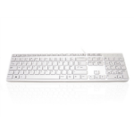 Accuratus 301 keyboard USB QWERTY UK English White