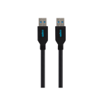 Maplin USB-A Male to USB-A Male Cable V3.0 5Gbps Super Speed 3m Black