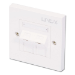 Lindy CAT5e Single Wall Plate with 2 x Angled RJ-45 Shuttered Socket, Unshielded