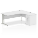 Dynamic Impulse Cantilever Right Crescent Desk Workstation