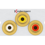 Kindermann 7444000530 cable gender changer 3x RCA Silver