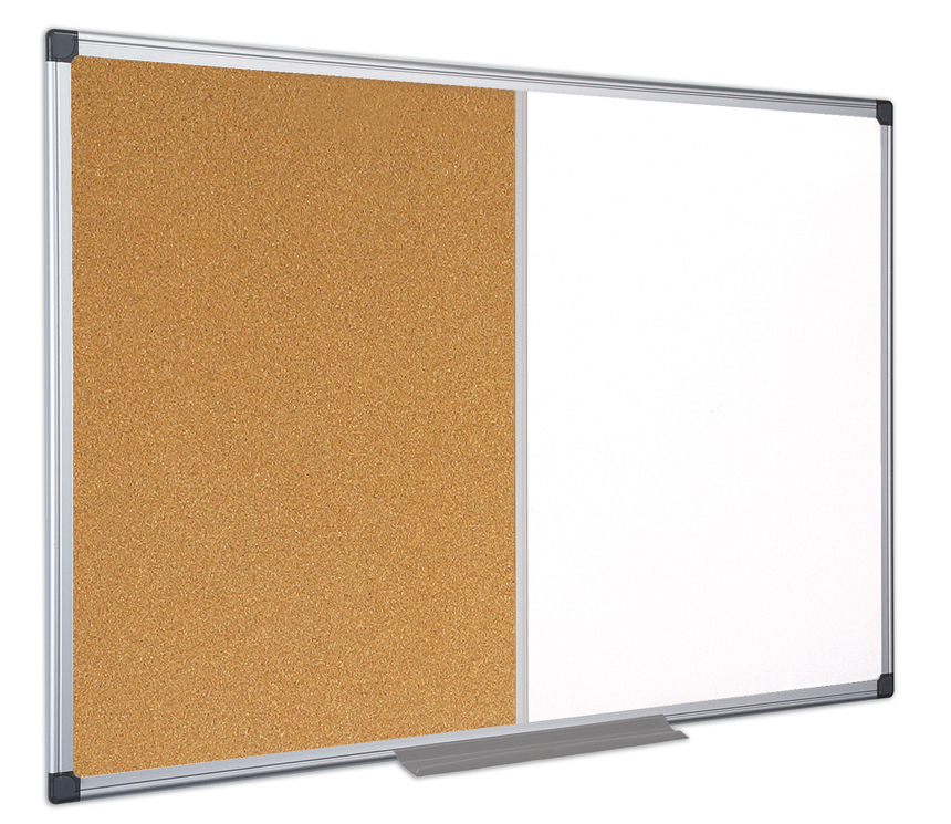Photos - Interactive Whiteboard Bi-Office XA0302170 insert notice board Indoor White, Wood Aluminium 