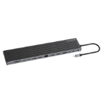 Conceptronic DONN32B laptop dock & poortreplicator Bedraad USB 3.2 Gen 1 (3.1 Gen 1) Type-C Grijs, Zilver