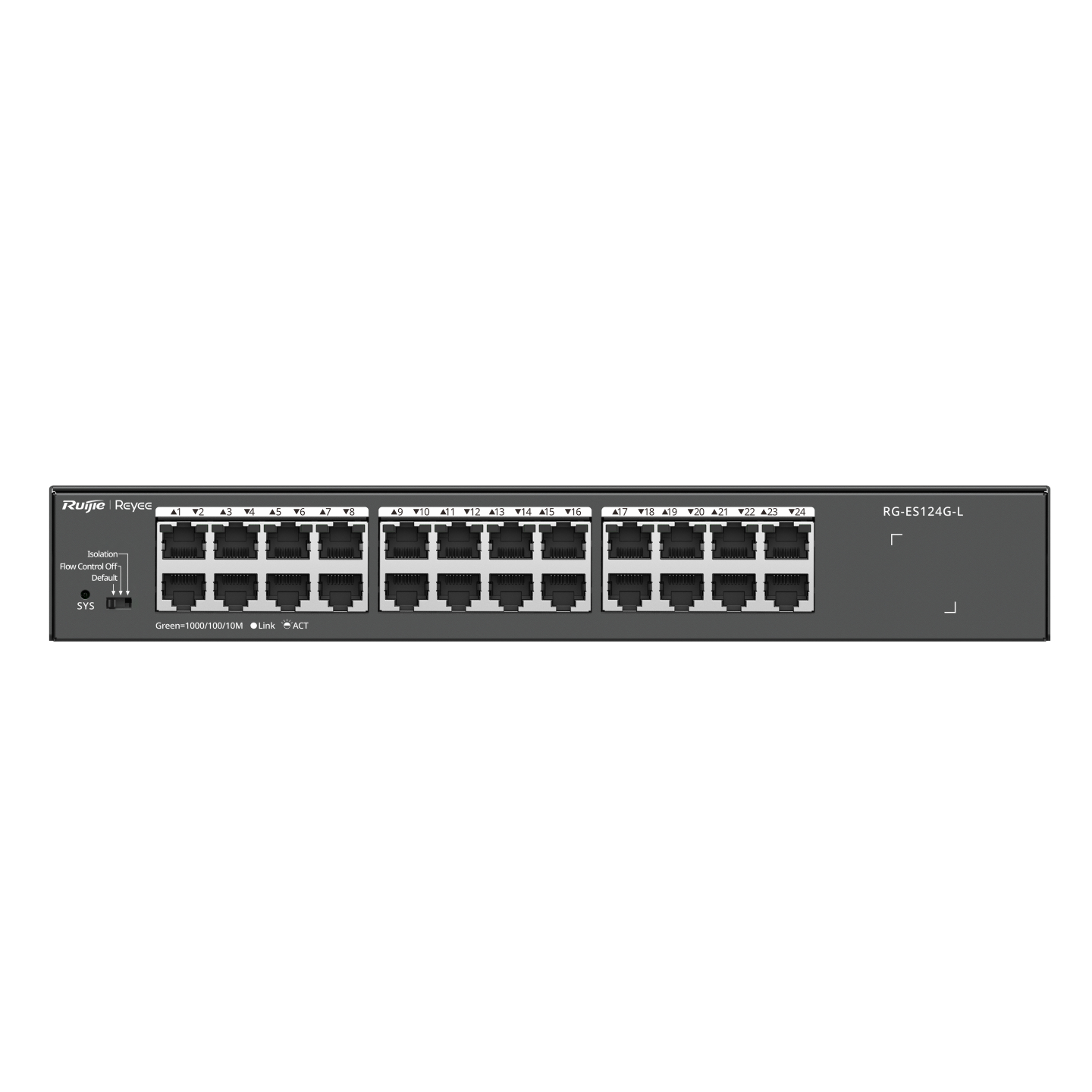 Image of Ruijie Networks RG-ES124G-L network switch Unmanaged L2 Gigabit Ethern