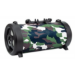 Manhattan Camouflage Bluetooth Speaker, Decent Sound Output (3W), 3 hour Playback time, FM Radio, Range 10m, microSD card reader (32GB), Aux 3.5mm connector, USB-A charging cable included, 1200mAH battery, Bluetooth v5, 3 Years Warranty