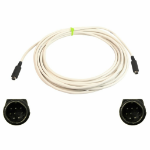 PTZOptics VISCA-50 S-video cable 15.24 m S-Video (8-pin) White