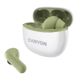 Canyon CNS-TWS5GR headphones/headset Wireless In-ear Calls/Music/Sport/Everyday USB Type-C Bluetooth Green, White