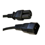 FDL 1M IEC MAINS EXT. CABLE - IEC C14 PLUG TO C15 (HOT) SOCKET