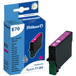 Pelikan 4108920/E70 Ink cartridge magenta, 169 pages 3,5ml (replaces Epson T1283) for Epson Stylus S 22/SX 235 W/SX 420/SX 430 W