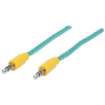 Manhattan 352796 audio kabel 1,8 m 3.5mm Groen, Geel