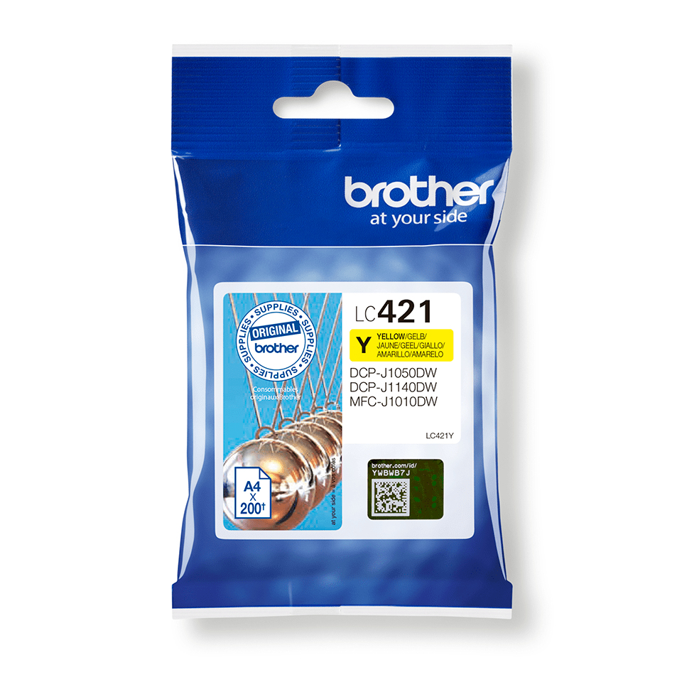 Image of Brother LC-421Y Ink cartridge yellow, 200 pages for Brother DCP-J 1050