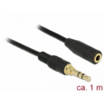 DeLOCK 85576 audio cable 1 m 3.5mm Black