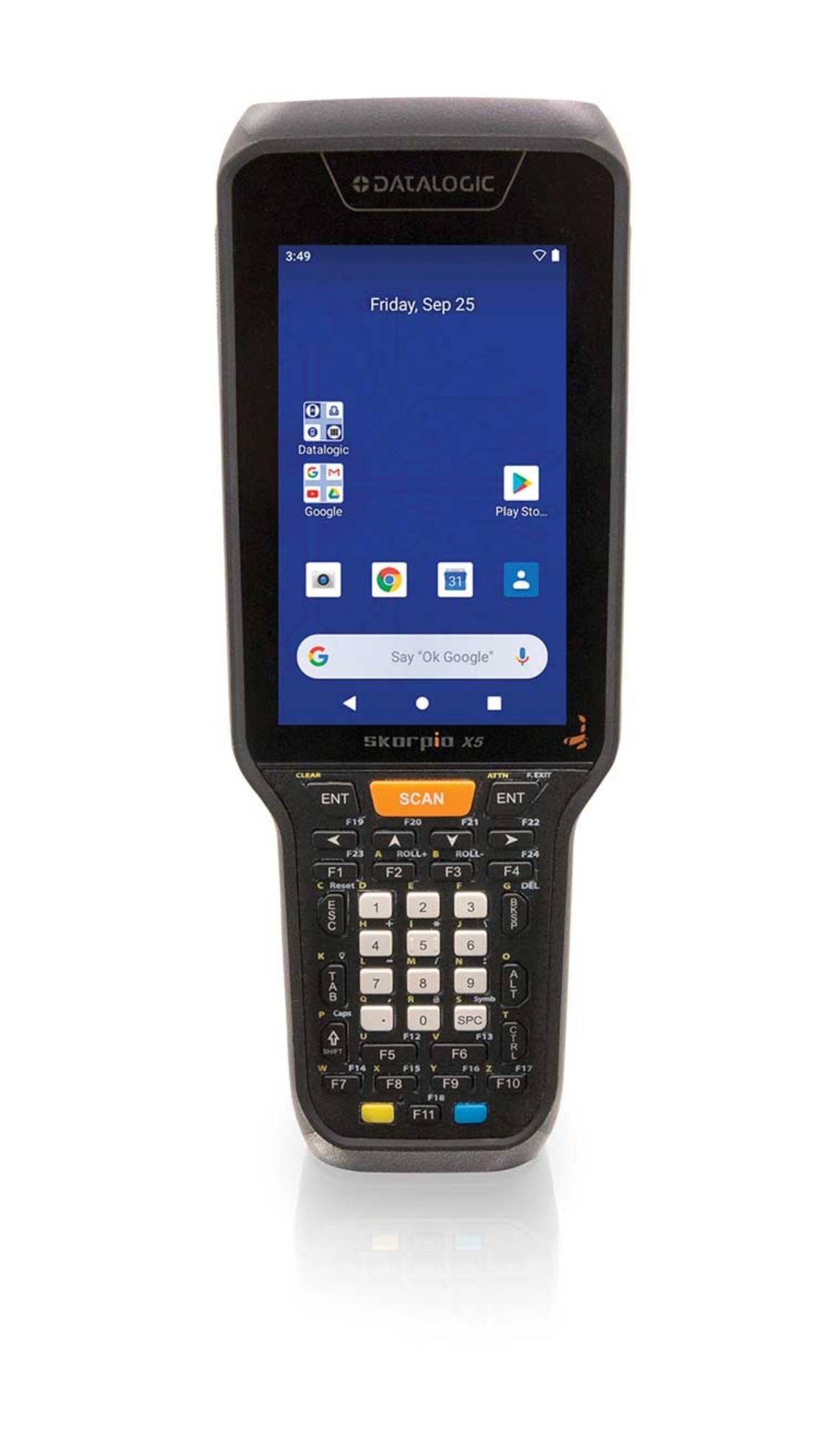 Datalogic Skorpio X5 handheld mobile computer 10.9 cm (4.3") 800 x 480 pixels Touchscreen 626 g Black