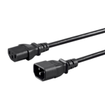 Monoprice 27293 power cable Black 47.2" (1.2 m) C14 coupler IEC C13