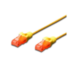 FDL SLIM 1M CAT.6 UTP LSZH PATCH CABLE - YELLOW (SNAGPROOF)