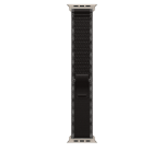Apple 49mm Black/Charcoal Trail Loop - M/L - Natural Titanium Finish Band Black, Charcoal Titanium, Polyester, Spandex, Nylon