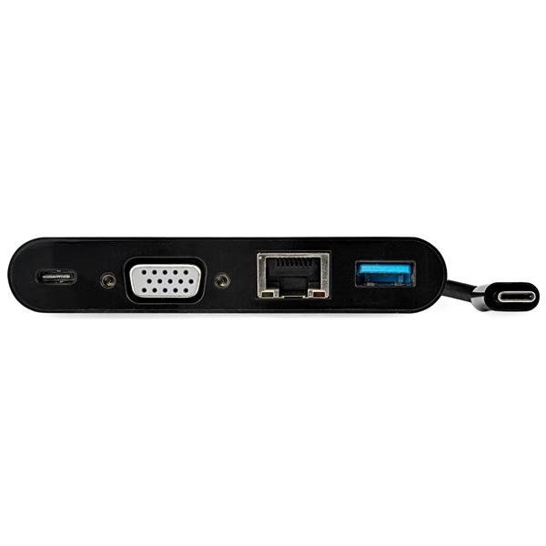 StarTech.com USB-C VGA Multiport Adapter - Power Delivery (60W) - USB 3.0 - GbE