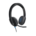 Logitech H540 USB Computer Headset Avec un son haute définition et des commandes sur l'oreillette