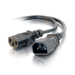 C2G 15ft Computer 18 AWG Power Cord Extension (IEC320C13 to IEC320C14) Black 4.57 m C14 coupler