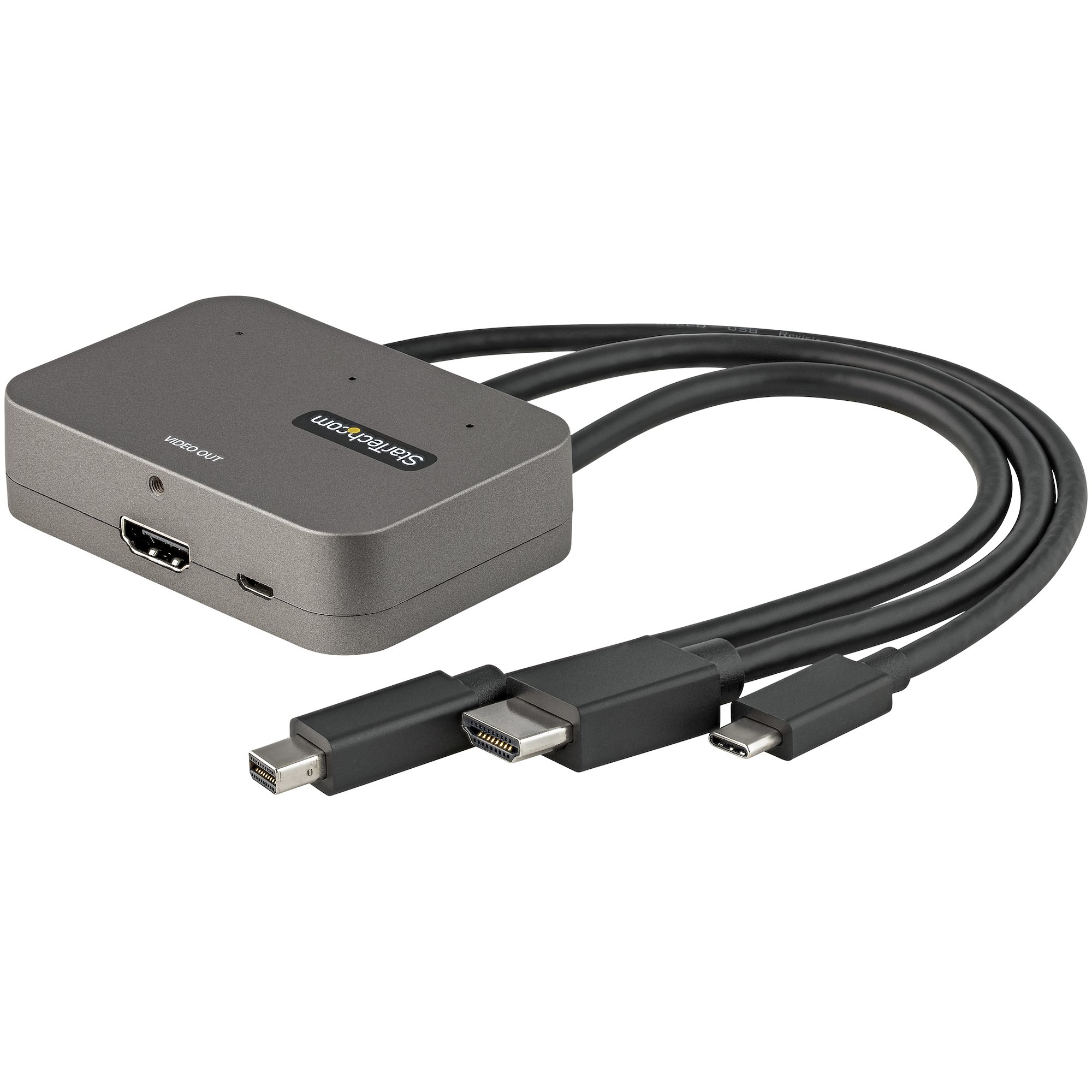 Image of StarTech.com 3-in-1 Multiport to HDMI Adapter - 4K 60Hz USB-C,...