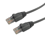 Videk Booted 24 AWG Cat5e UTP RJ45 Patch Cable Grey 5m