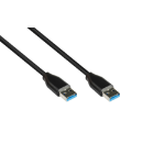 Alcasa 2831-AA005S USB cable USB 3.2 Gen 2 (3.1 Gen 2) 0.5 m USB A Black