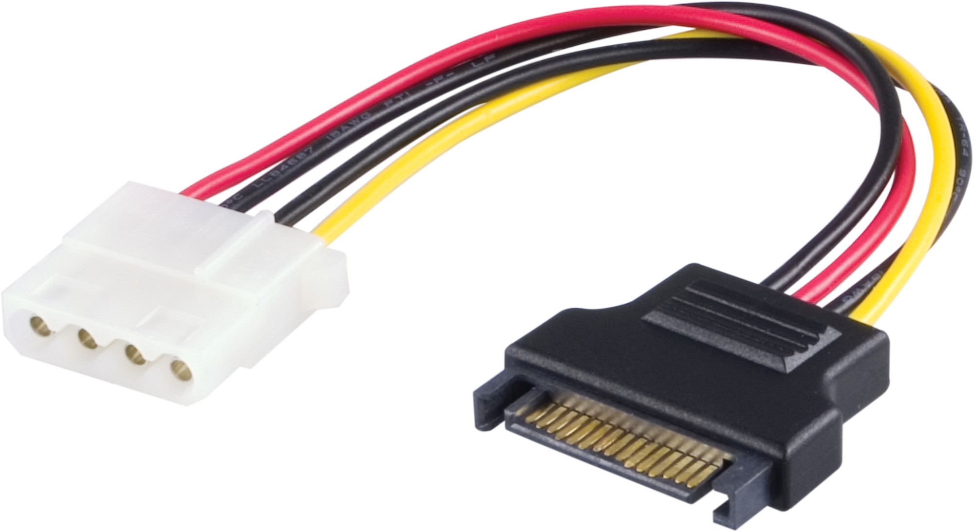 SATA-S5 DELTACO power adapter for hard drives, 4-pin to Serial ATA power