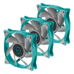 Iceberg Thermal IceGALE Xtra Computer behuizing Ventilator 12 cm Blauwgroen 3 stuk(s)