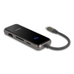 DeLOCK USB Type-C™ Docking Station 4K - HDMI / USB Hub / SD - Mirco SD slot / PD 3.0 85 W Tempered Glass Surface