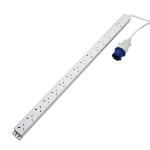 Videk PDU Vertical 15 x UK Mains Sockets to 16 Amp Commando Plug 3Mtr
