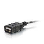 C2G 6" USB 2.0 USB cable 5.91" (0.15 m) Micro-USB B USB A Black